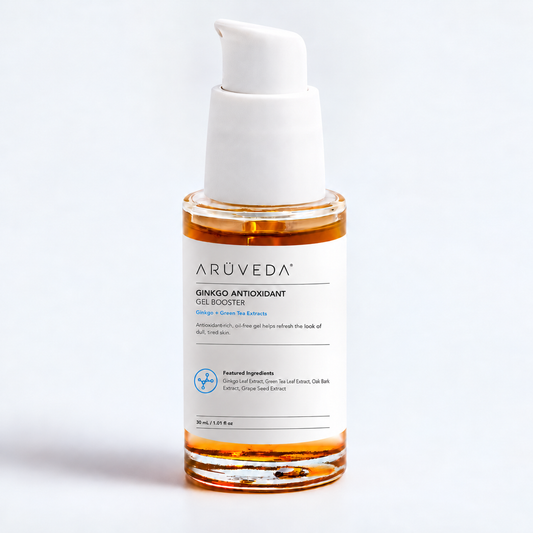 ARÜVEDA® Ginkgo Antioxidant Gel Booster — branded front presentation