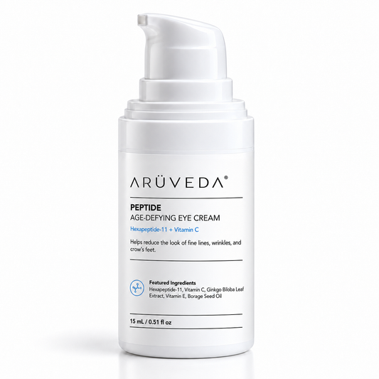 ARÜVEDA® Peptide Age-Defying Eye Cream — branded front presentation