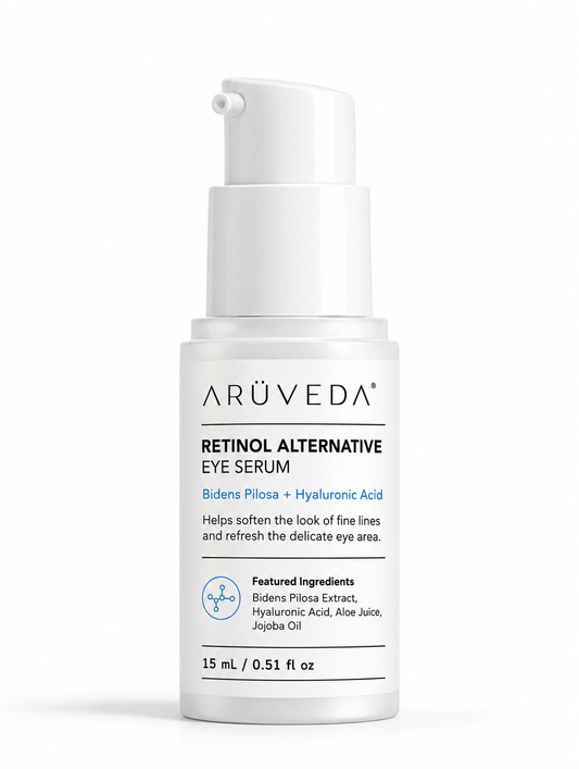ARÜVEDA Retinol Alternative Eye Serum branded product packaging