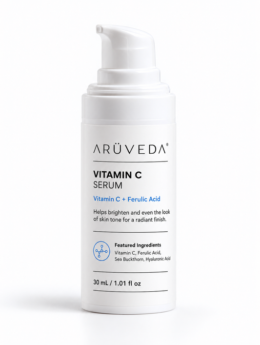ARÜVEDA Vitamin C Serum branded product packaging
